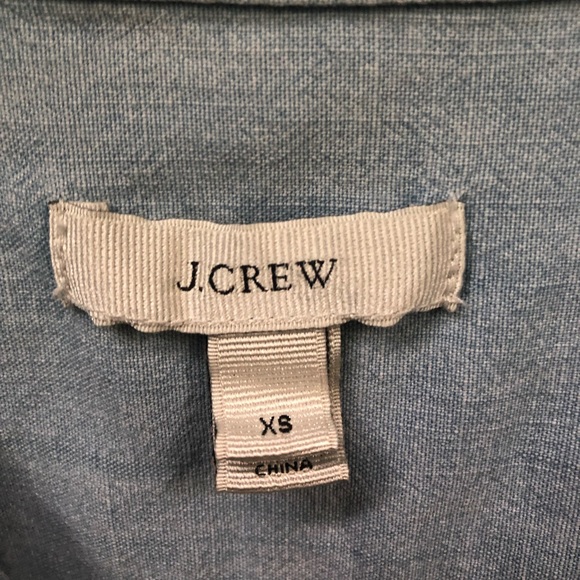 J. Crew Denim Chambray Shirt Blue - Picture 2 of 4